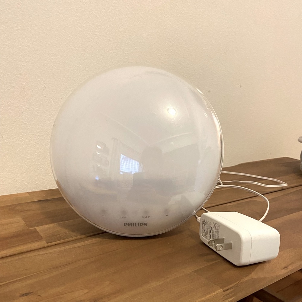 Philips wake up light with colored sunrise options